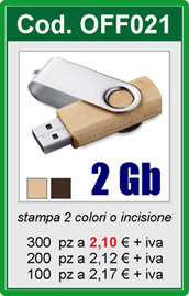 Memoria 2 Gb Usb (+0,20 SIAE)